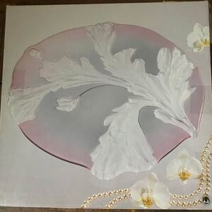 Vintage Mikasa Savoir Vivre Artesia Nouveau 14.5in Glass Cake Plate Germany